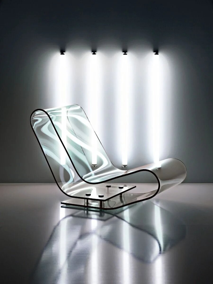 LCP Lounge Chair In Crystal by Kartell Furniture Chairs